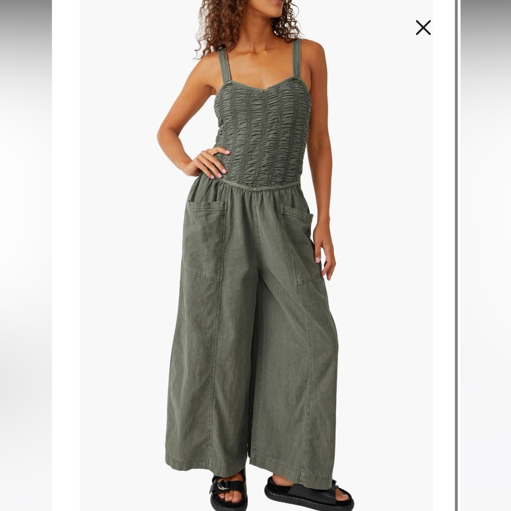 FreePeople Forever Always Cotton Wide Leg Jumpsuit. Medium. New without tags.